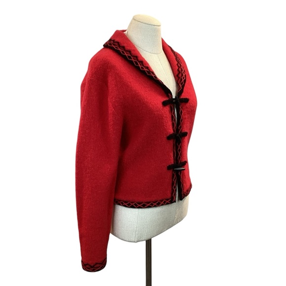 Vintage Christopher & Banks Wool Jacket Red - Picture 4 of 12